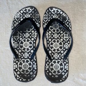 Tommy Hilfiger Black Flip Flop Sandals